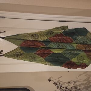 Patchwork Bohemian Jump Suit  - Green and Brown New No Tags